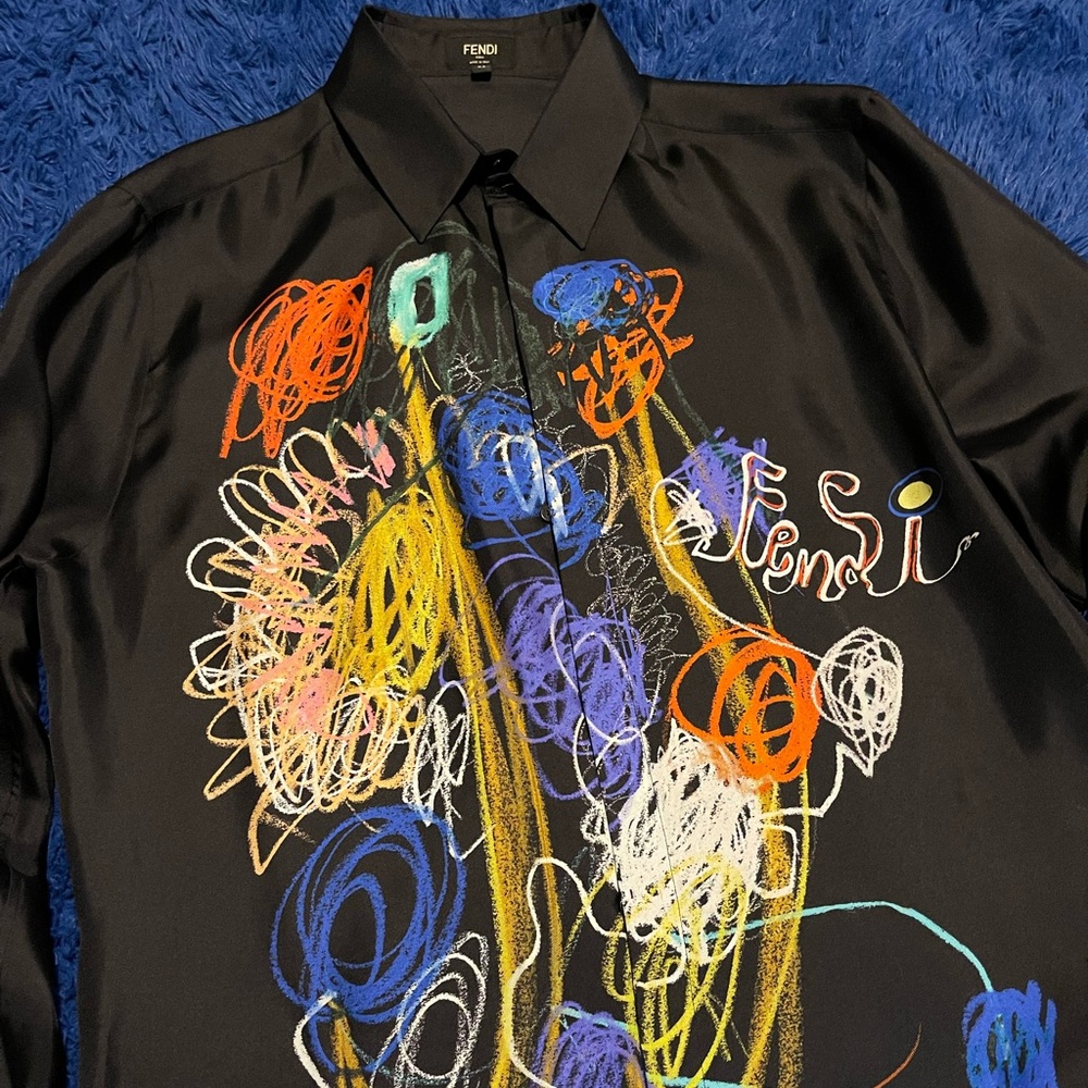 Fendi Shirt NERO 42 EU (16.5)